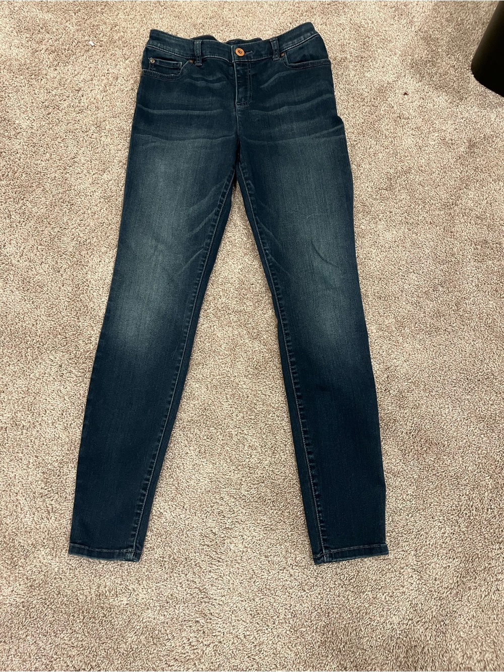 INC International Concepts Dark Blue Straight Leg Jeans